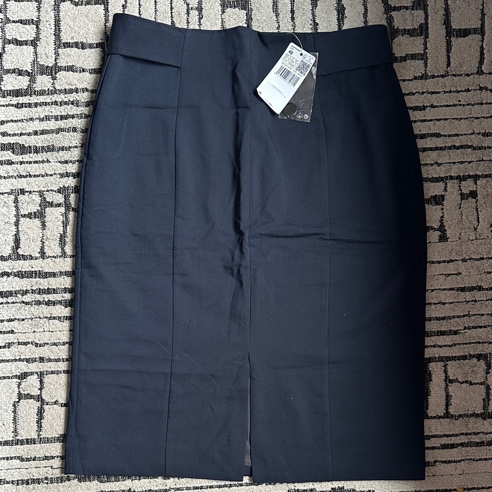 Mango Classic Black Pencil Skirt